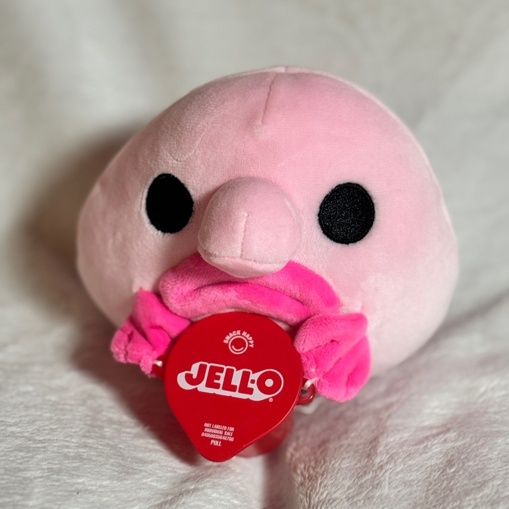 Snackles 5" Max The Pink Blobfish With Jello Series 3 - Zuru Sad Face Plush Soft